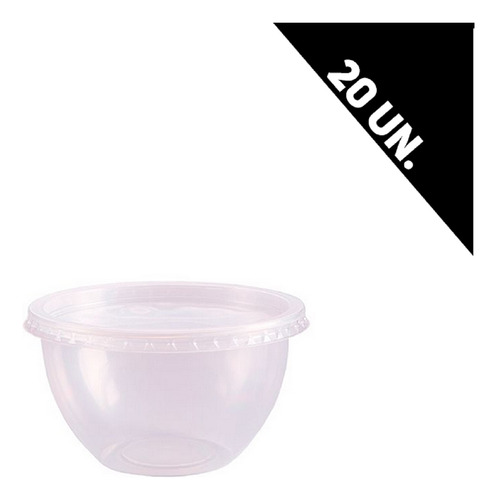 40 Pote Bowl 500ml Caldo, Sopa ,tp, Prafesta, Freezer Micro
