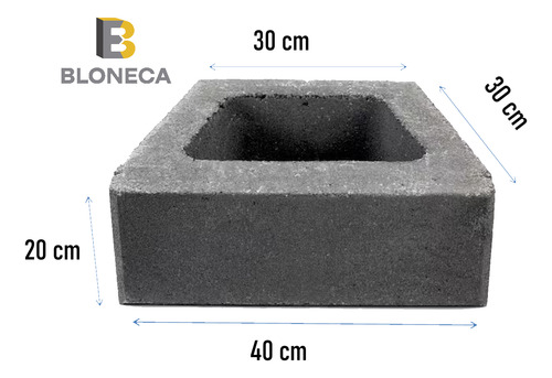 Taco De Concreto Para Muro De Contencion Bloneca