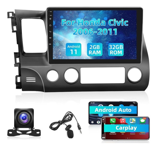 Estéreo Para Honda Civic 2006-2011 Android Carplay 2+32g