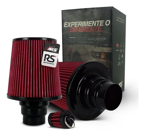 Imagem 1 de 7 de Filtro De Ar Esportivo Duplo Fluxo Multi678rsdl Vermelho