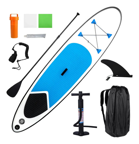 Tabla Stand Up Paddle Inflable Surf 3mts Blanco Y Celeste