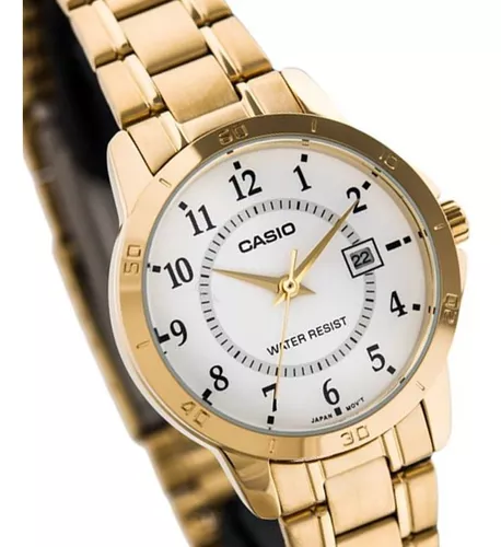 Reloj Casio dorado para mujer LTP-V004G-7BUDF