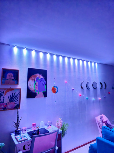 Tira Luz Led Inteligente Interiores Wifi App Asistente 5mts Rgb