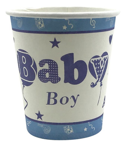  Vaso Baby Shower Celeste10 Un - Cotillon