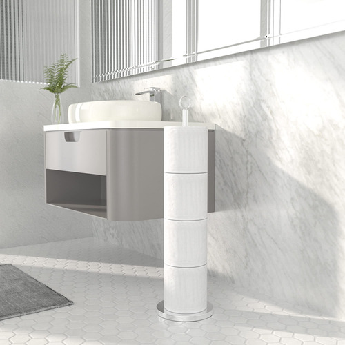 Soporte Para Papel Higienico De Acero Inoxidable Pulido