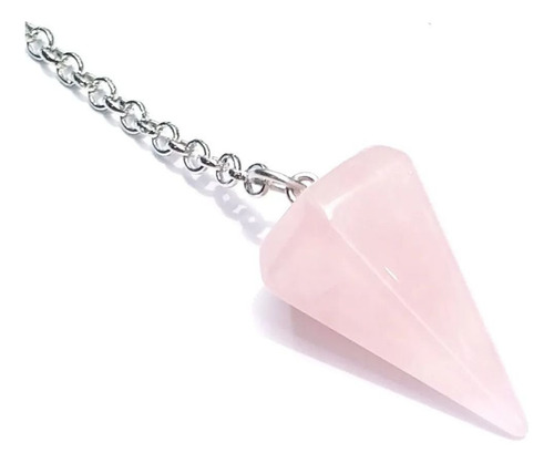 Péndulo Reiki de cuarzo rosa