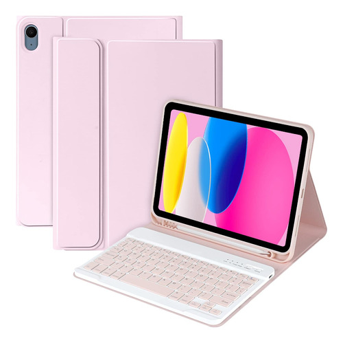 Funda Con Teclado Mmk / Para iPad 10.9  / Pink