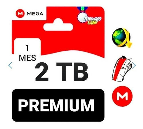 Imagen 1 de 2 de Mega Premium 2 Tb 2048 Gb 30 Días Envió Inmediato 
