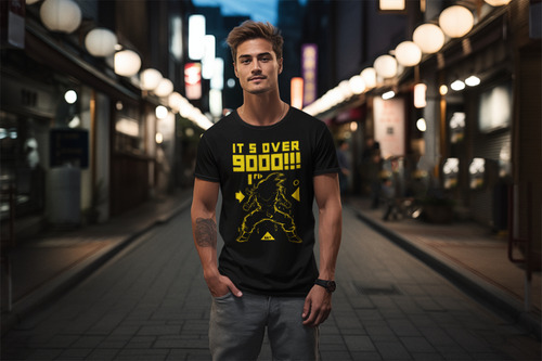 Playera Black Goku Poder Its Over Dragon Ball Z Anime