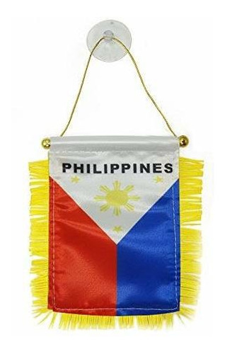 Bandera Paises Bandera De Filipinas De 4 X 6 Pulgadas Mini 