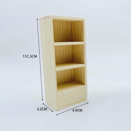 Gabinete Para Casa De Muñecas, Estantería En Miniatura L