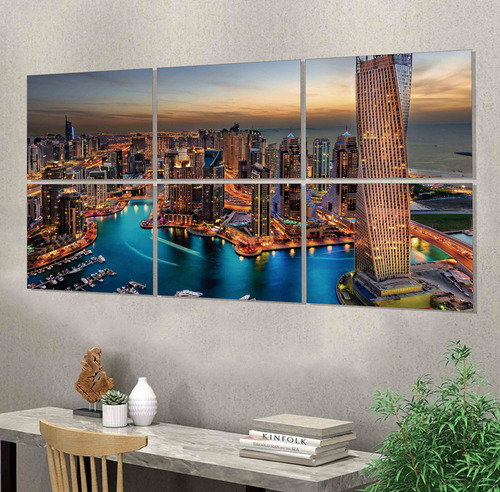 Cuadro Dubai 55cm X 120cm Paisaje Deco Cod:1066