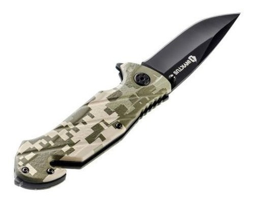 Canivete Tático Squad Militar Camuflado Digital Invictus