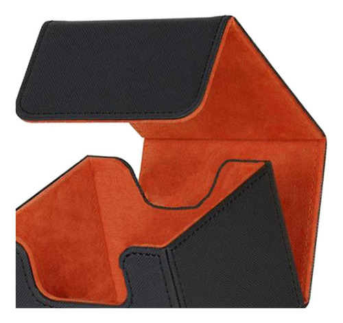 . Premium 130 Trading Card Deck Box Contenedor Con Naranja