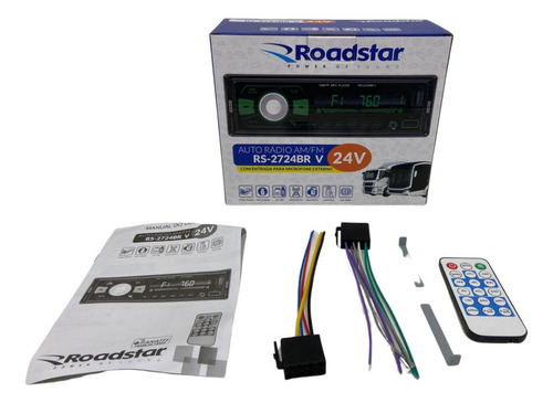 Rádio Roadstar Rs-2724br + 2 Alto 6 Pol 100w