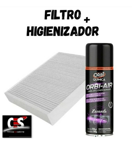 Filtro De Ar Condicionado Clio 2013-symbol + Higienizador