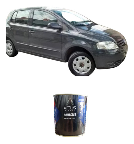 Tinta Automotiva  Cinza Urano Vw 100ml Aerógrafo