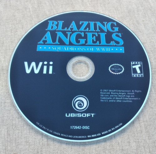 Video Juego Wii Blazing Angels Squadrons  Of Wwii, Nintendo