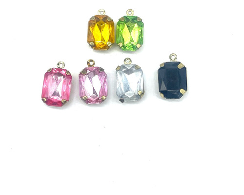 Gemas Fiesta Brillos Dije Para Aro Collar Soldable 100 Pcs