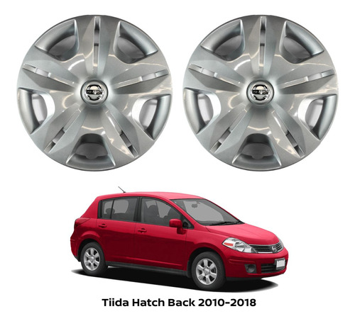 Tapón De Rueda 2pz Tiida Hatchback 2013 Original