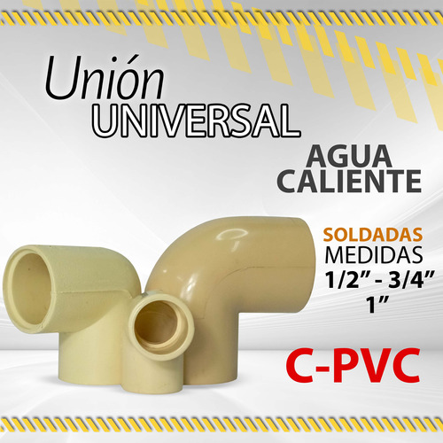 Codo 90° Cpvc Beige Agua Caliente 1/2 - 3/4 - 1 Pulgadas