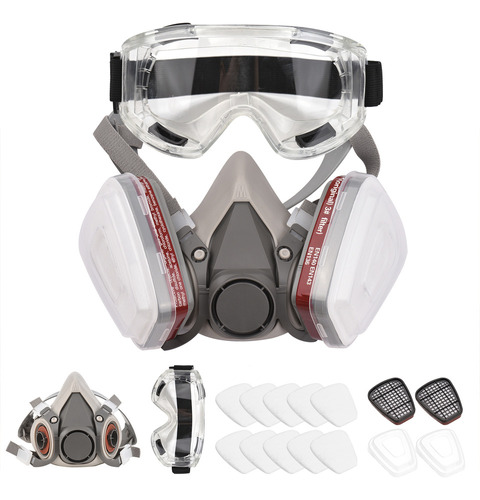 Máscara Protectora Suit 6200 Para Carpintería, Pintura Reuti