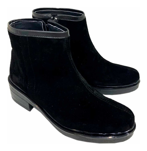 San Crispino Botas Cuero Gamuza Negras 54