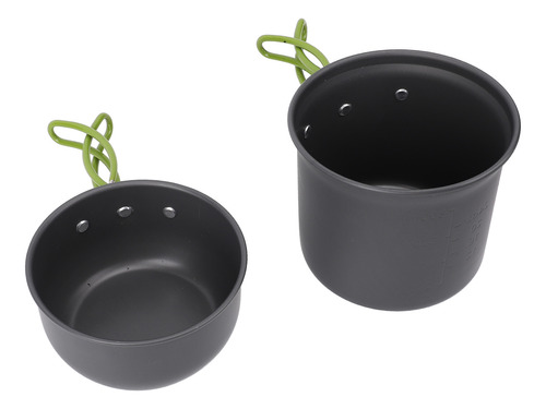 Juego De Ollas Para Acampar, Kit De Cuchara Y Tenedor De Ale