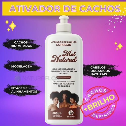 Ativador De Cachos Ideal Para Modelagem E Fitagem 500ml