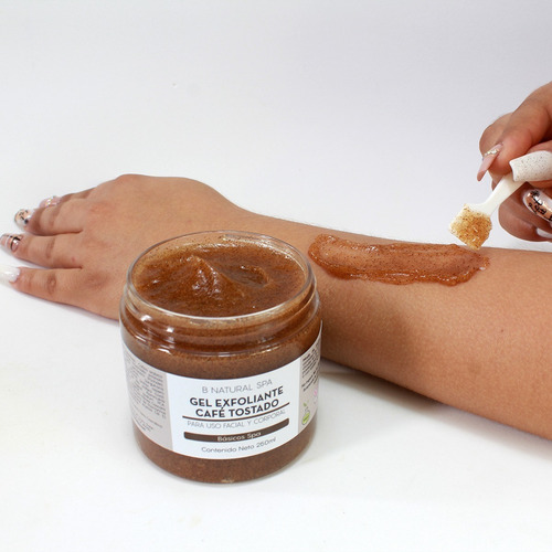 Imagen 2 de 8 de Gel Exfoliante De Café Tostado Anti-celulitis 250ml