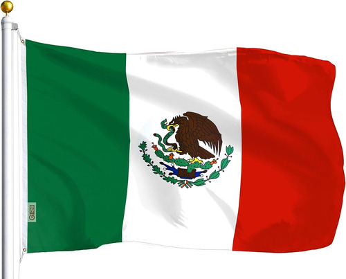 Bandera De País G128, De Poliéster, México, 152 Cm X 91 Cm