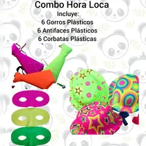 Comprar Combo Hora Loca \u002F Antifaces \u002F Corbatas \u002F Gorritos Plásticos 