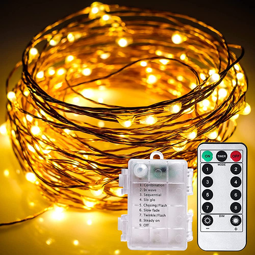 ~? Fairy Lights 33ft 100 Led Battery Operated String Lights 