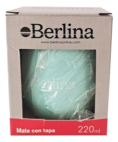 Mate Con Tapa 220ml Berlina Verde, Doble Pared De Acero