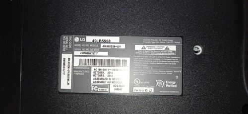 Imagen 6 de 9 de Tv 49 LG Led 49lb5550 Full Hd Pantalla Partida Nuevo
