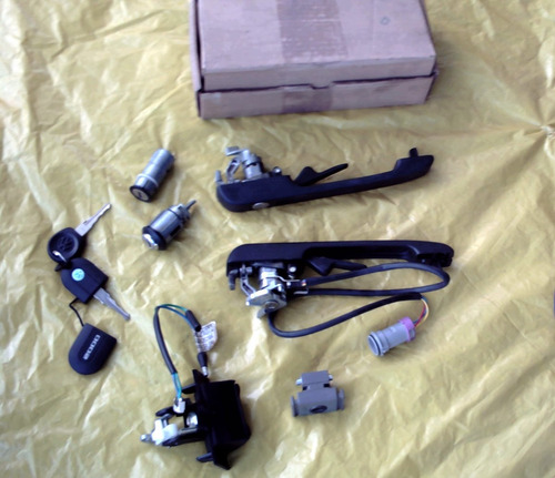 Chave Com Luz Kit Vw Santana Quantum 92 02 Maçaneta C Sensor