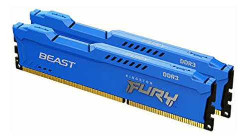 Kingston Fury Beast Blue 16gb Kit (2x8gb) 1600mhz Ddr3 Cl10