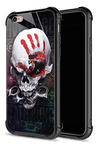 Funda Para iPhone 6s Plus iPhone 6 Plus Rojo Palm And Skull