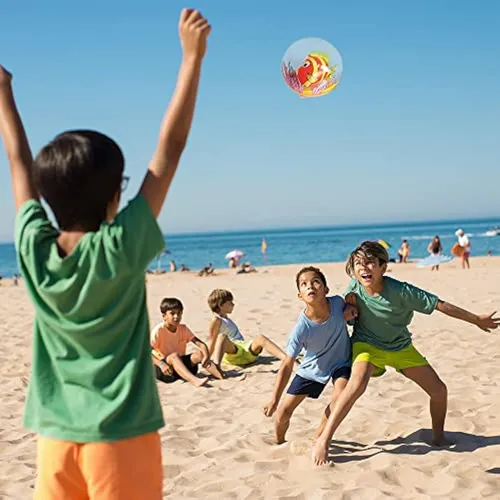 Artcreativity Pelotas De Playa De Peces 3d Para