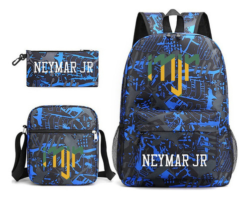 2023 Neymar Mochila Talla 10 Juego De 3 Mochilas, Estuche Y