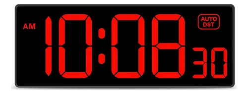 Reloj De Pared Digital Led Con Segundero,