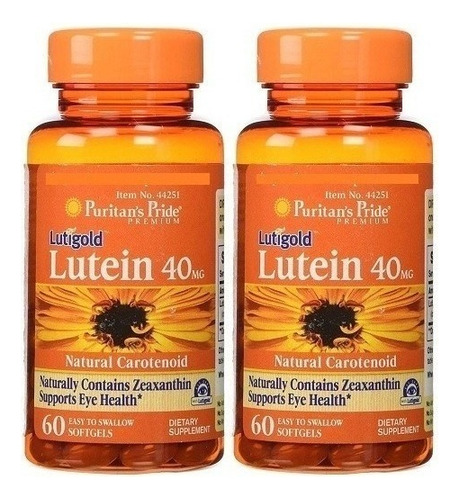 Antioxidante Lutein 40 Mg Puritan's Pride60 Cápsulas