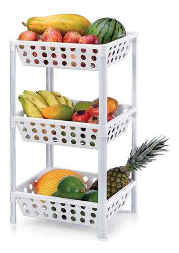 Multi-organizador Triplo Desmontável 72x38,5cm Branco