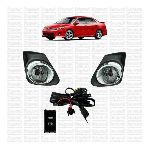 Kit De Neblinero Cromado Toyota Corolla 2011