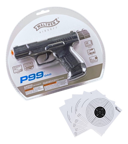 Marcadora Walther P99 Blowback Powered Co2 6mm Bbs Xchws C