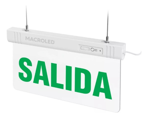 5u. Cartel Luminoso Led Macroled Salida Autónomo Permanente