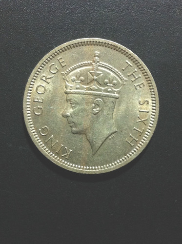 Moneda Gran Bretaña Hong Kong George Vl 1951 Verdadera Joya 