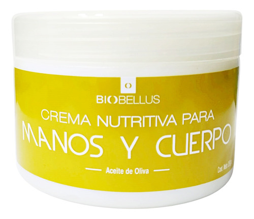 Crema Aceite De Oliva X 250 Gr Manos Y Cuerpo Biobellus