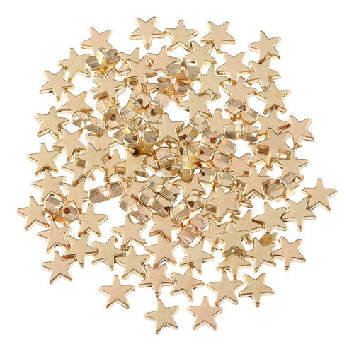 Perlas Espaciadoras Redondas Con Forma De Estrella Con Forma