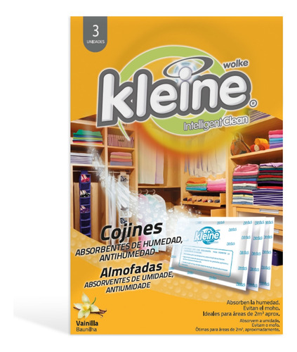 Absorbentes Humedad 3 Cojines Vainilla 50 Gramos Cada Uno